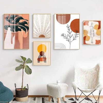 Mua file tranh gốc File tranh treo 5 tấm tối giản Minimalist Art TT2155 tại Filetranh.com