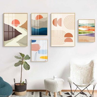 File gốc File tranh treo 5 tấm tối giản Minimalist Art TT2181 (ảnh chi tiết) để in lụa
