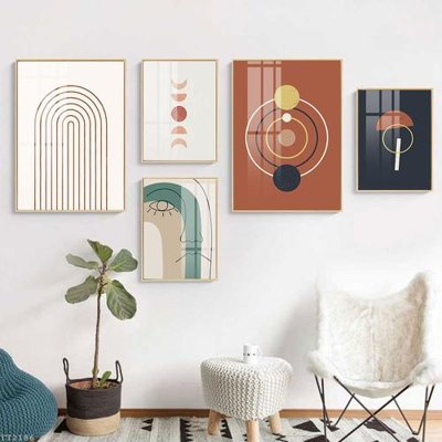 File in trần File tranh treo 5 tấm tối giản Minimalist Art TT2186 (file gốc) phong thủy