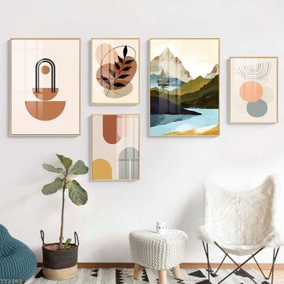 File gốc File tranh treo 5 tấm tối giản Minimalist Art TT2202 (ảnh chi tiết) để in trần