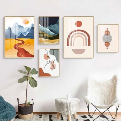 Tải file File tranh treo 5 tấm tối giản Minimalist Art TT2210 (gốc) làm file tranh quảng cáo