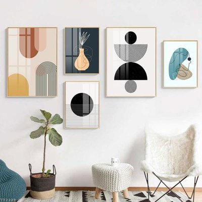 File gốc File tranh treo 5 tấm tối giản Minimalist Art TT2229 (chủ đề hiện đại) trang trí