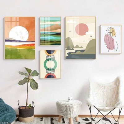 Tải file File tranh treo 5 tấm tối giản Minimalist Art TT2241 (ảnh gốc) in tráng gương