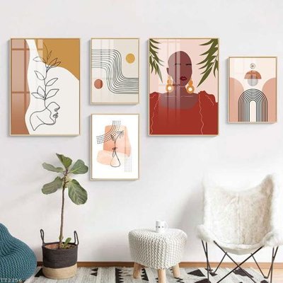 File tranh File tranh treo 5 tấm tối giản Minimalist Art TT2256 (ảnh gốc) in trần nhà