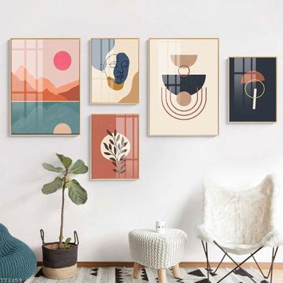 File gốc File tranh treo 5 tấm tối giản Minimalist Art TT2259 (cho in 3D) độc đáo