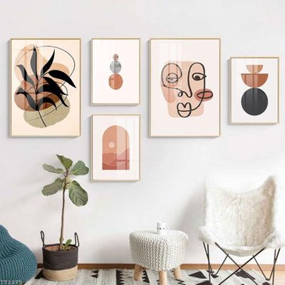Hình ảnh file gốc File tranh treo 5 tấm tối giản Minimalist Art TT2275 (chất lượng cao)
