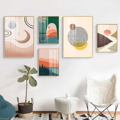 File PSD File tranh treo 5 tấm tối giản Minimalist Art TT2327 (bản gốc) đã tách nền