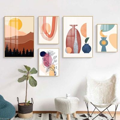 File PSD File tranh treo 5 tấm tối giản Minimalist Art TT2377 (bản gốc) cho nhà in
