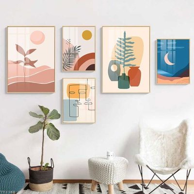 File PSD File tranh treo 5 tấm tối giản Minimalist Art TT2388 (chất lượng in ấn)