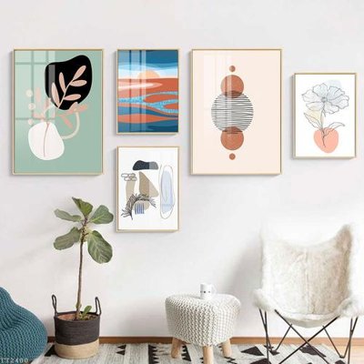 Mua file tranh gốc File tranh treo 5 tấm tối giản Minimalist Art TT2400 tại Filetranh.com