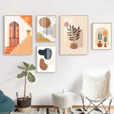 File PSD File tranh treo 5 tấm tối giản Minimalist Art TT2406 (gốc) nhiều lớp (multi-layer)