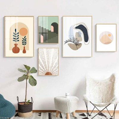 File ảnh File tranh treo 5 tấm tối giản Minimalist Art TT2446 (gốc) in standee