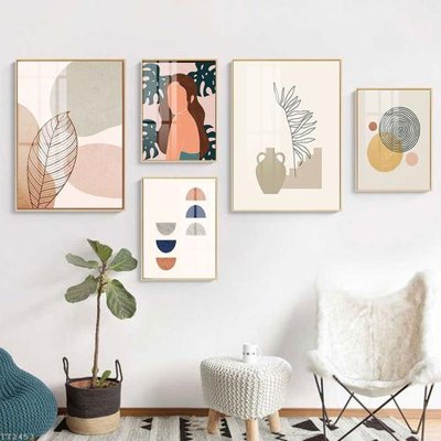 File gốc File tranh treo 5 tấm tối giản Minimalist Art TT2453 (phong cách) cổ điển