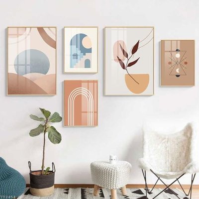 File gốc File tranh treo 5 tấm tối giản Minimalist Art TT2454 (ảnh chi tiết) để in trần
