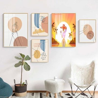 Download file tranh File tranh treo 5 tấm tối giản Minimalist Art TT2492 (file gốc PSD)