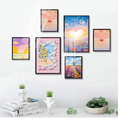 Mua file gốc File tranh bộ 6 tấm hoa décor 5D TT25027 (chất lượng) tại Filetranh.com