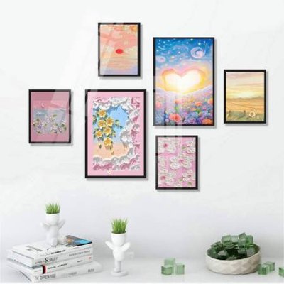 Download file File tranh bộ 6 tấm hoa décor 5D TT25052 (chất lượng in ấn)