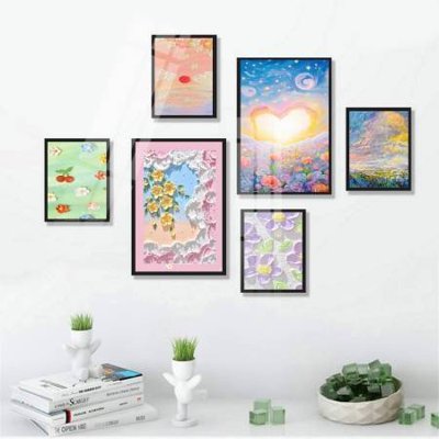 Tải file gốc File tranh bộ 6 tấm hoa décor 5D TT25091 (in khổ lớn) không vỡ