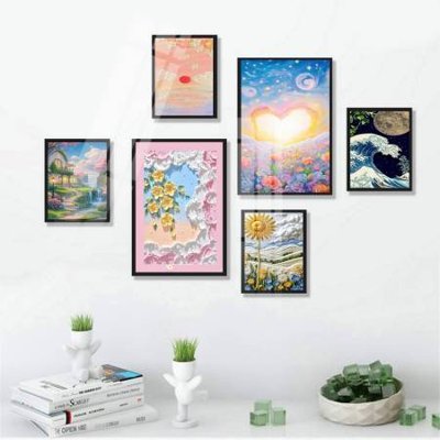 Tải file File tranh bộ 6 tấm hoa décor 5D TT25106 (gốc) in ấn chất lượng