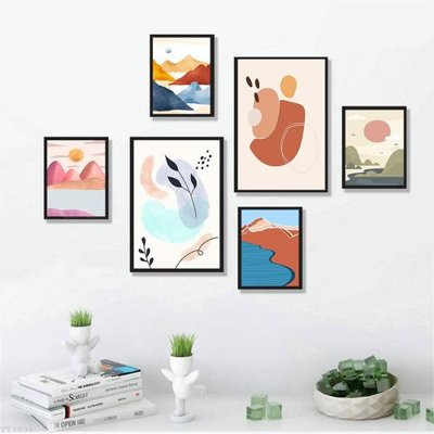 Download file gốc File tranh treo bộ 6 tấm tối giản Minimalist Art TT3030 (độ nét cao)
