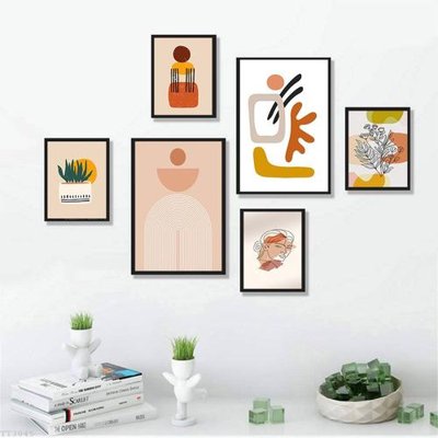 File tranh gốc File tranh treo bộ 6 tấm tối giản Minimalist Art TT3045 (bản quyền) file PSD