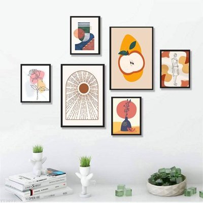 File in trần File tranh treo bộ 6 tấm tối giản Minimalist Art TT3077 (file gốc) xuyên sáng
