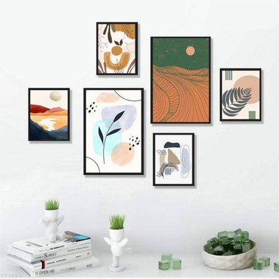 Download file gốc File tranh treo bộ 6 tấm tối giản Minimalist Art TT3084 (in lụa) tranh 3D
