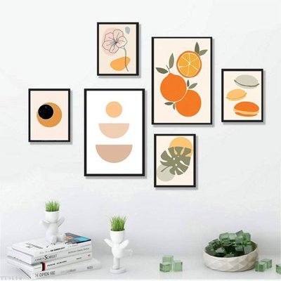 File tranh File tranh treo bộ 6 tấm tối giản Minimalist Art TT3114 (gốc) chủ đề thành phố