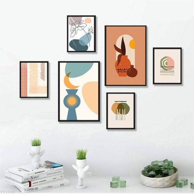 File tranh File tranh treo bộ 6 tấm tối giản Minimalist Art TT3148 (ảnh gốc) độc quyền
