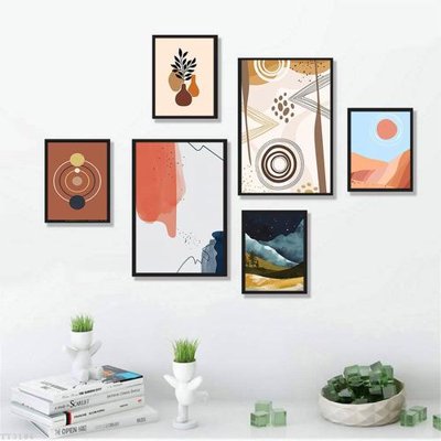 File gốc File tranh treo bộ 6 tấm tối giản Minimalist Art TT3186 (dành cho quảng cáo)