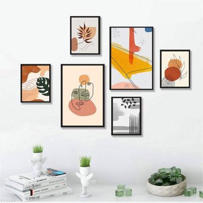 File tranh File tranh treo bộ 6 tấm tối giản Minimalist Art TT3187 (gốc) chủ đề trẻ em