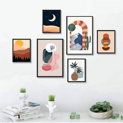 Chi tiết file ảnh File tranh treo bộ 6 tấm tối giản Minimalist Art TT3230 sắc nét