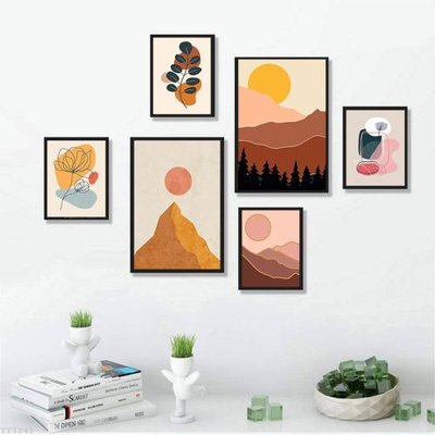 File ảnh File tranh treo bộ 6 tấm tối giản Minimalist Art TT3241 (gốc) in standee