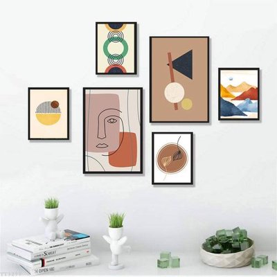 File gốc File tranh treo bộ 6 tấm tối giản Minimalist Art TT3277 (PNG) trong suốt (transparent)