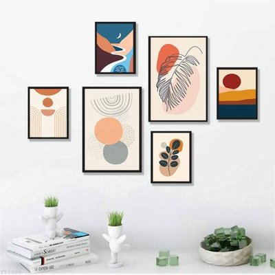 File in mica File tranh treo bộ 6 tấm tối giản Minimalist Art TT3288 (ảnh gốc) đẹp