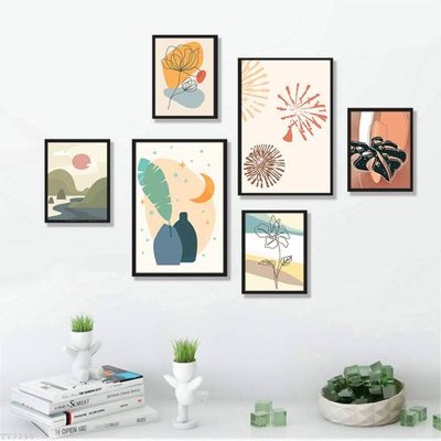 File tranh File tranh treo bộ 6 tấm tối giản Minimalist Art TT3290 (gốc) chủ đề động vật