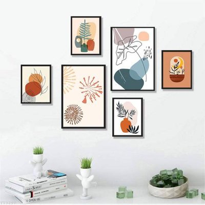 Hình ảnh file gốc File tranh treo bộ 6 tấm tối giản Minimalist Art TT3297 cho in UV