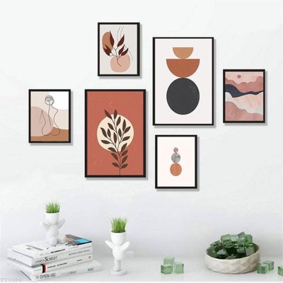 File tranh File tranh treo bộ 6 tấm tối giản Minimalist Art TT3308 (ảnh gốc) độc quyền