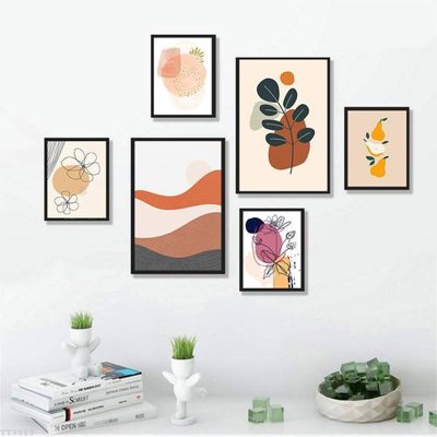 Download file File tranh treo bộ 6 tấm tối giản Minimalist Art TT3313 (gốc) in mica cao cấp