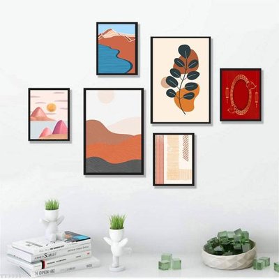 File tranh File tranh treo bộ 6 tấm tối giản Minimalist Art TT3331 (ảnh gốc) sắc nét hoàn hảo