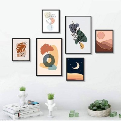 Download file gốc File tranh treo bộ 6 tấm tối giản Minimalist Art TT3379 (độ nét cao)