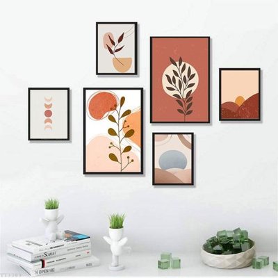 File in trần File tranh treo bộ 6 tấm tối giản Minimalist Art TT3389 (file gốc) chủ đề vũ trụ