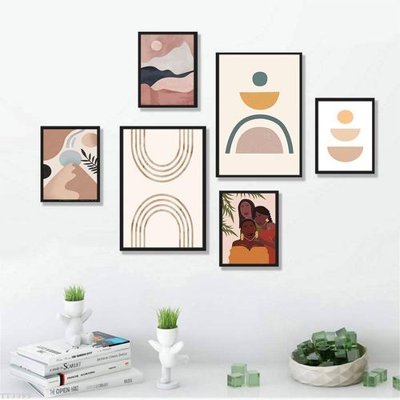 Download file File tranh treo bộ 6 tấm tối giản Minimalist Art TT3393 (gốc) in mica bàn thờ