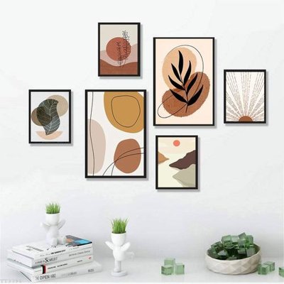 File in trần File tranh treo bộ 6 tấm tối giản Minimalist Art TT3396 (bản gốc) phong cảnh