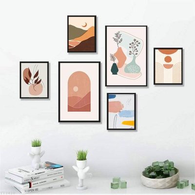 File tranh File tranh treo bộ 6 tấm tối giản Minimalist Art TT3420 (ảnh gốc) sắc nét hoàn hảo
