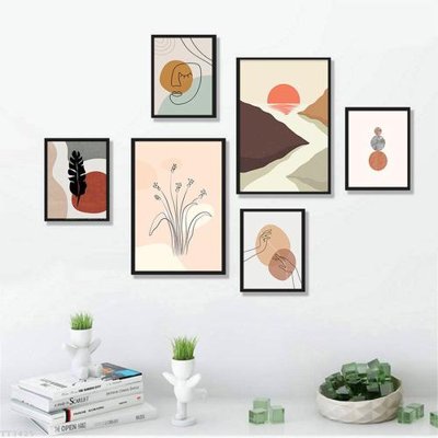 File tranh File tranh treo bộ 6 tấm tối giản Minimalist Art TT3425 (ảnh gốc) chi tiết rõ ràng