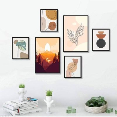 Tải file gốc File tranh treo bộ 6 tấm tối giản Minimalist Art TT3434 (in khổ lớn) không vỡ