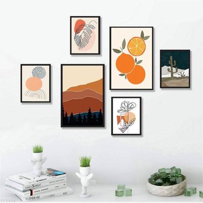 Download file tranh PSD File tranh treo bộ 6 tấm tối giản Minimalist Art TT3436 để chỉnh sửa