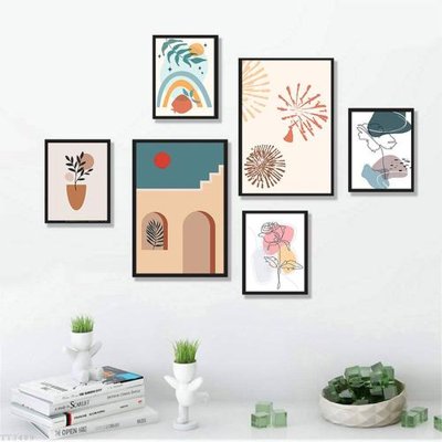 File ảnh gốc File tranh treo bộ 6 tấm tối giản Minimalist Art TT3489 không vỡ nét