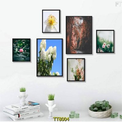 File gốc File tranh bộ 6 tấm TT80004 (chủ đề hiện đại) trang trí